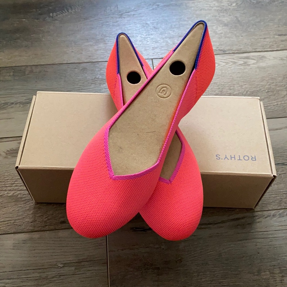 Brand New Rothys Flat— Tropical Pink